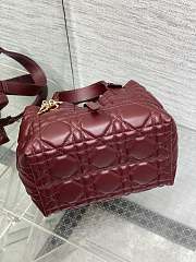 Dior Small Toujours Bag Red Wine 23 x 14 x 12 cm - 2