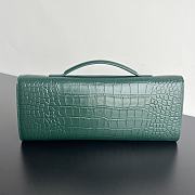 Bottega Veneta Andiamo Clutch Crocodile Green Bag 31x13x3cm - 5