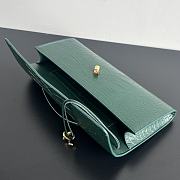 Bottega Veneta Andiamo Clutch Crocodile Green Bag 31x13x3cm - 3
