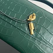 Bottega Veneta Andiamo Clutch Crocodile Green Bag 31x13x3cm - 2
