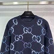 Gucci Allover GG Wool Crewneck Sweater - 3