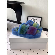 Celine Fur Slides Triomphe In Shearling - 5