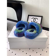Celine Fur Slides Triomphe In Shearling - 4