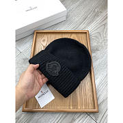 Moncler Logo Beanie Black - 3