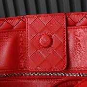 Bottega Veneta Large Andiamo Suede Red 42x35x18cm - 3