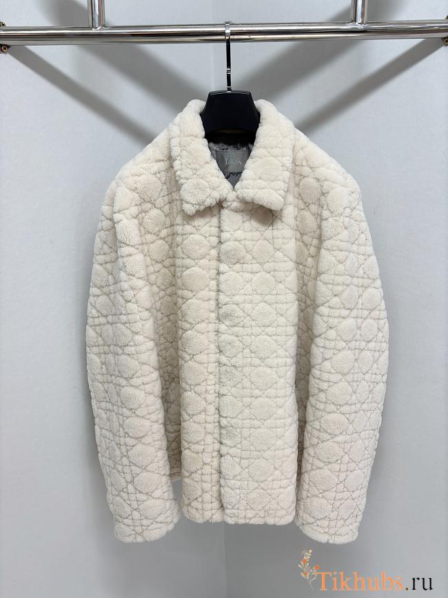 Dior White Shearling Jacket  - 1