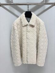 Dior White Shearling Jacket  - 1