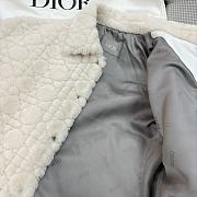 Dior White Shearling Jacket  - 4