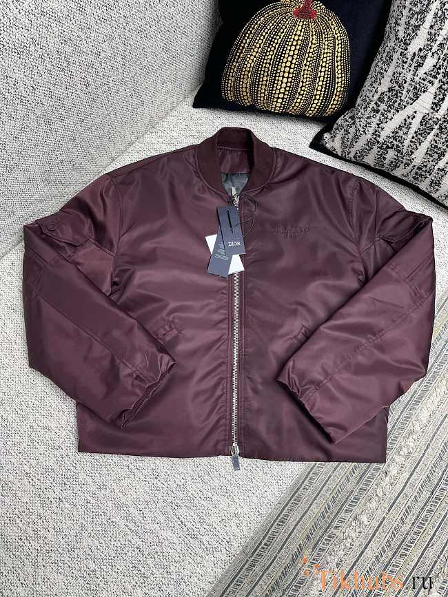 Dior Couture Bomber Jacket Burgundy - 1