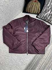 Dior Couture Bomber Jacket Burgundy - 1
