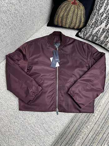 Dior Couture Bomber Jacket Burgundy