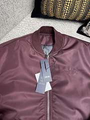 Dior Couture Bomber Jacket Burgundy - 3