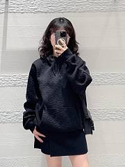Dior Oblique Hooded Sweatshirt Black - 5