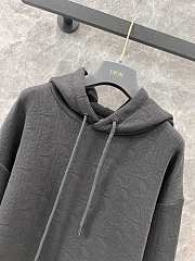 Dior Oblique Hooded Sweatshirt Black - 3