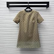 Gucci Embroidered GG Canvas Dress - 1