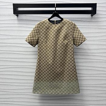 Gucci Embroidered GG Canvas Dress