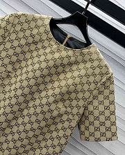 Gucci Embroidered GG Canvas Dress - 4