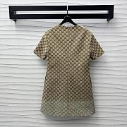 Gucci Embroidered GG Canvas Dress - 3