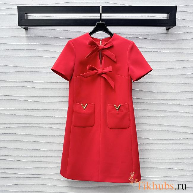 Valentino Crepe Couture Short Dress 90cm - 1