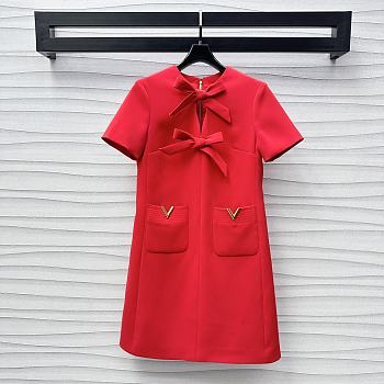Valentino Crepe Couture Short Dress 90cm