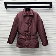 Gucci Belted Padded Gabardine Jacket - 1