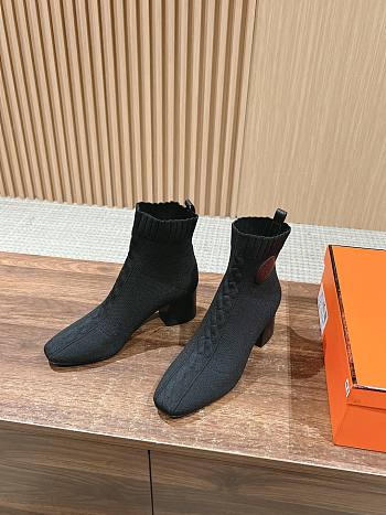 Hermes Volver 60 Ankle Boot Black 