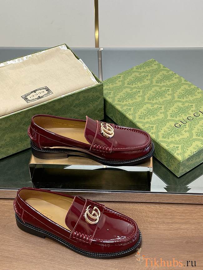 Gucci Women's Double G Loafer Red  - 1