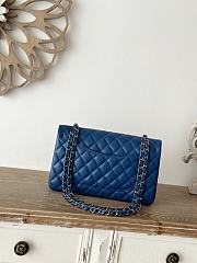 Chanel Flap Bag Blue Pink Lambskin 25cm - 3