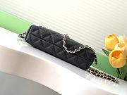 Chanel Classic Clutch With Strap Black Caviar 20x11x9cm - 6