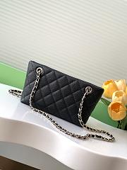Chanel Classic Clutch With Strap Black Caviar 20x11x9cm - 2