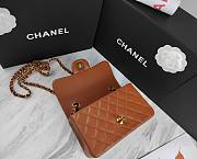Chanel Flap Bag Caramel Lambskin Gold 20cm - 2
