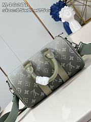 Louis Vuitton LV Keepall Bandoulière 25 Khaki Green 25x15x11cm - 4