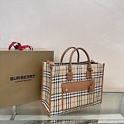 Burberry Medium Freya Tote Brown Beige 40x16x30cm - 4