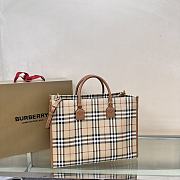 Burberry Medium Freya Tote Brown Beige 40x16x30cm - 3