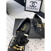 Chanel CC Combat Oxford Shoes Black  - 2