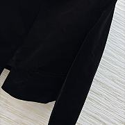 Dior Embroidered Cropped Jacket Black Cotton Velvet - 5