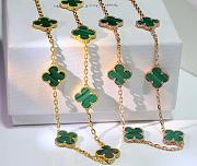 Van Cleef VCA Green Necklace  - 3