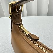 Miu Miu Shoulder Bag Brown Leather 17x15.5x5.5cm - 4