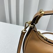 Miu Miu Shoulder Bag Brown Leather 17x15.5x5.5cm - 2