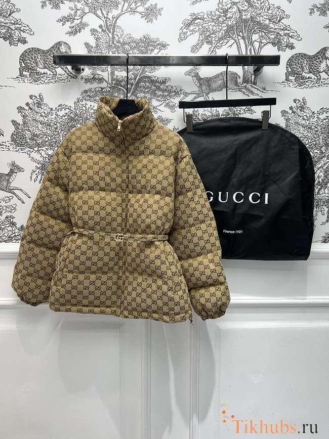 Gucci Fabric Bomber Jacket GG  - 1
