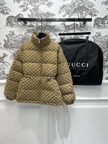 Gucci Fabric Bomber Jacket GG 