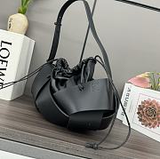 Loewe Interlaced Hobo Bag Black 38x18x17cm - 6