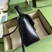 Gucci GG Marmont Mini Top Handle Black Bag 21x15.5x8cm - 5
