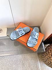 Hermes Bicolor Extra Sandals Blue - 5