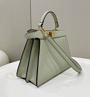 Fendi Peekaboo ISeeU Light Green Leather Bag 27x21x11cm - 3