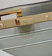 Fendi Peekaboo ISeeU Light Green Leather Bag 27x21x11cm - 2