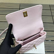 Chanel Mini Coco Handle Light Pink Caviar 19x13x9cm - 3