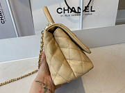 Chanel Mini Coco Handle Beige Caviar 19x13x9cm - 2