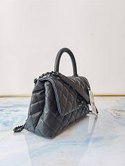 Chanel Coco Handle Black Caviar Black Hardware 24x14x10cm - 6