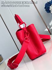 Louis Vuitton LV Capucines Mini Red 21x13.6x8cm - 2